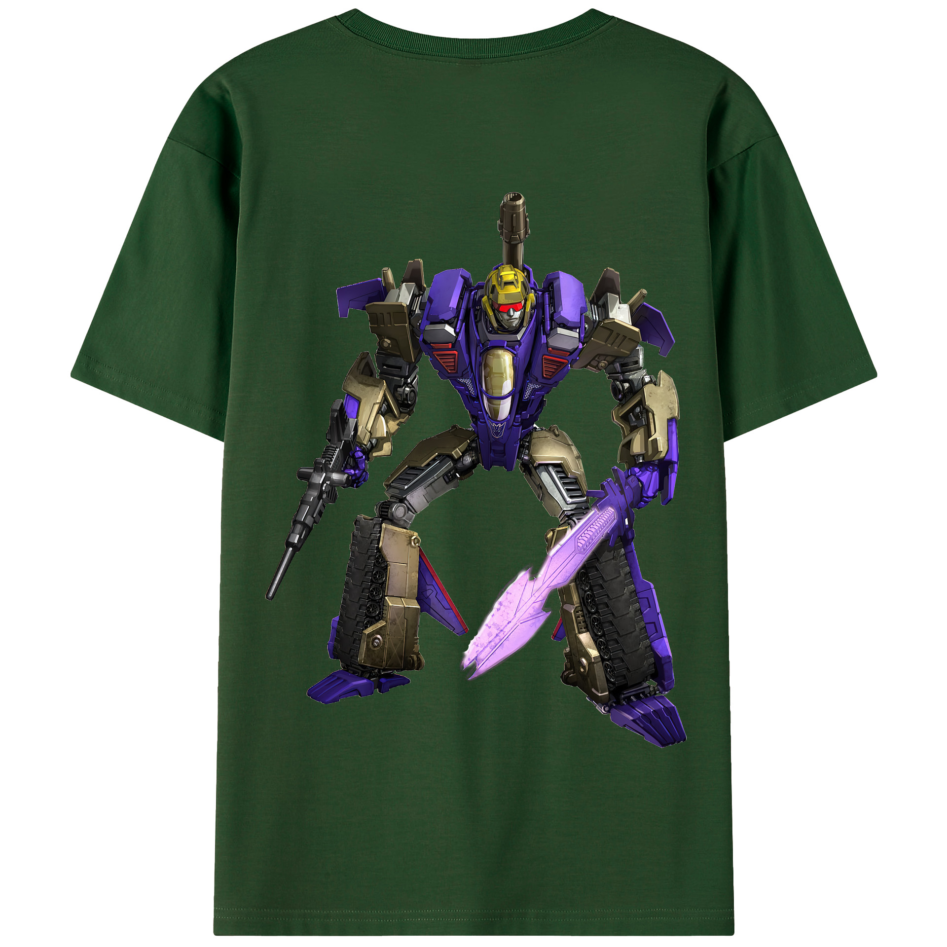 （画像用） Transformers トランスフォーマー 綿100％半袖Tシャツ（背面プリント）